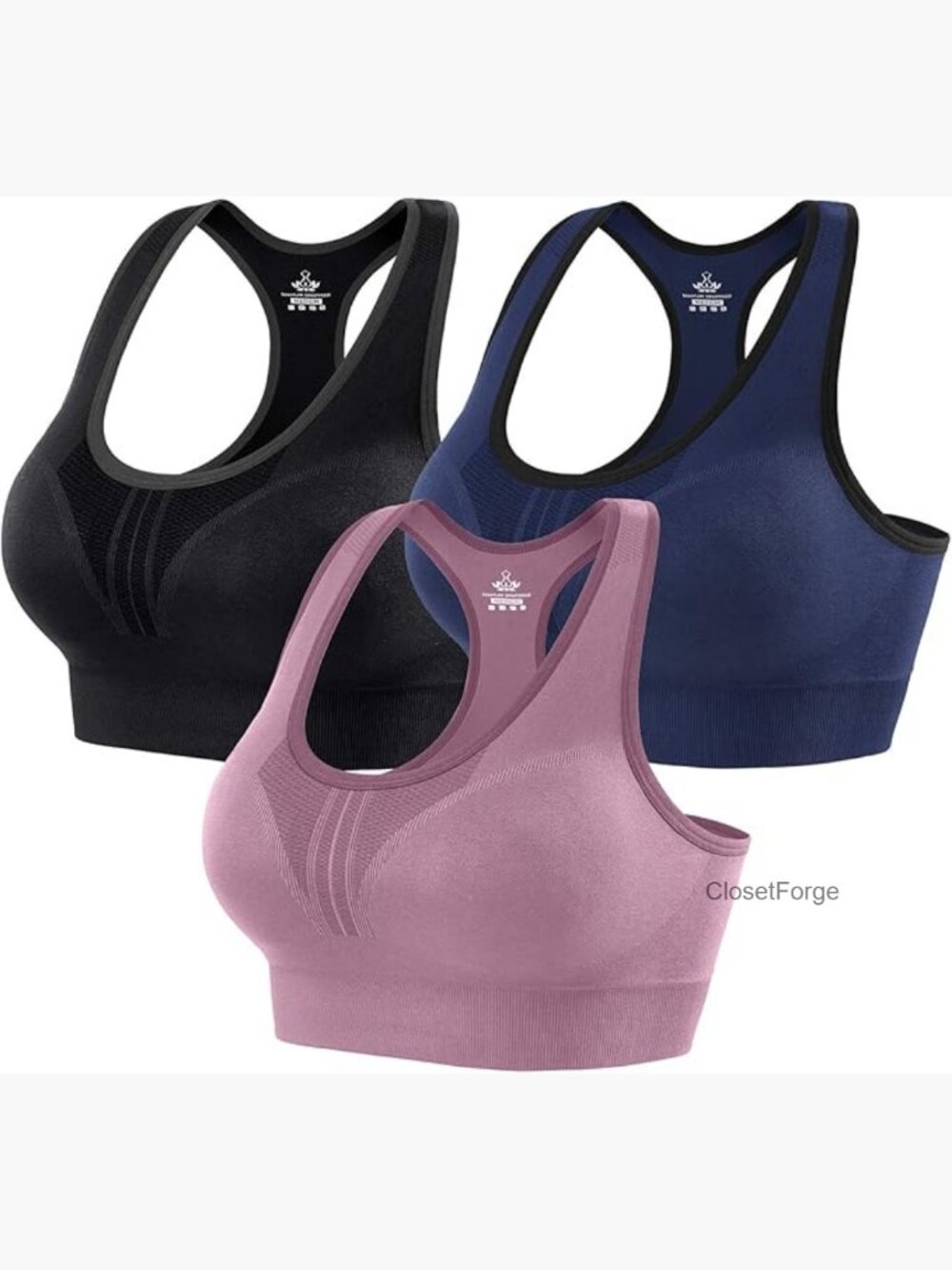 High Impact Sports Bras for Women High Support Racerback Padded Workout Bra